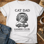 Cat Dad Gamer Club T-Shirt