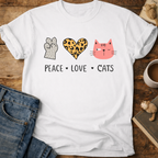 Peace Love Cats T-Shirt