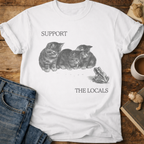 Support The Locals Cat T-Shirt