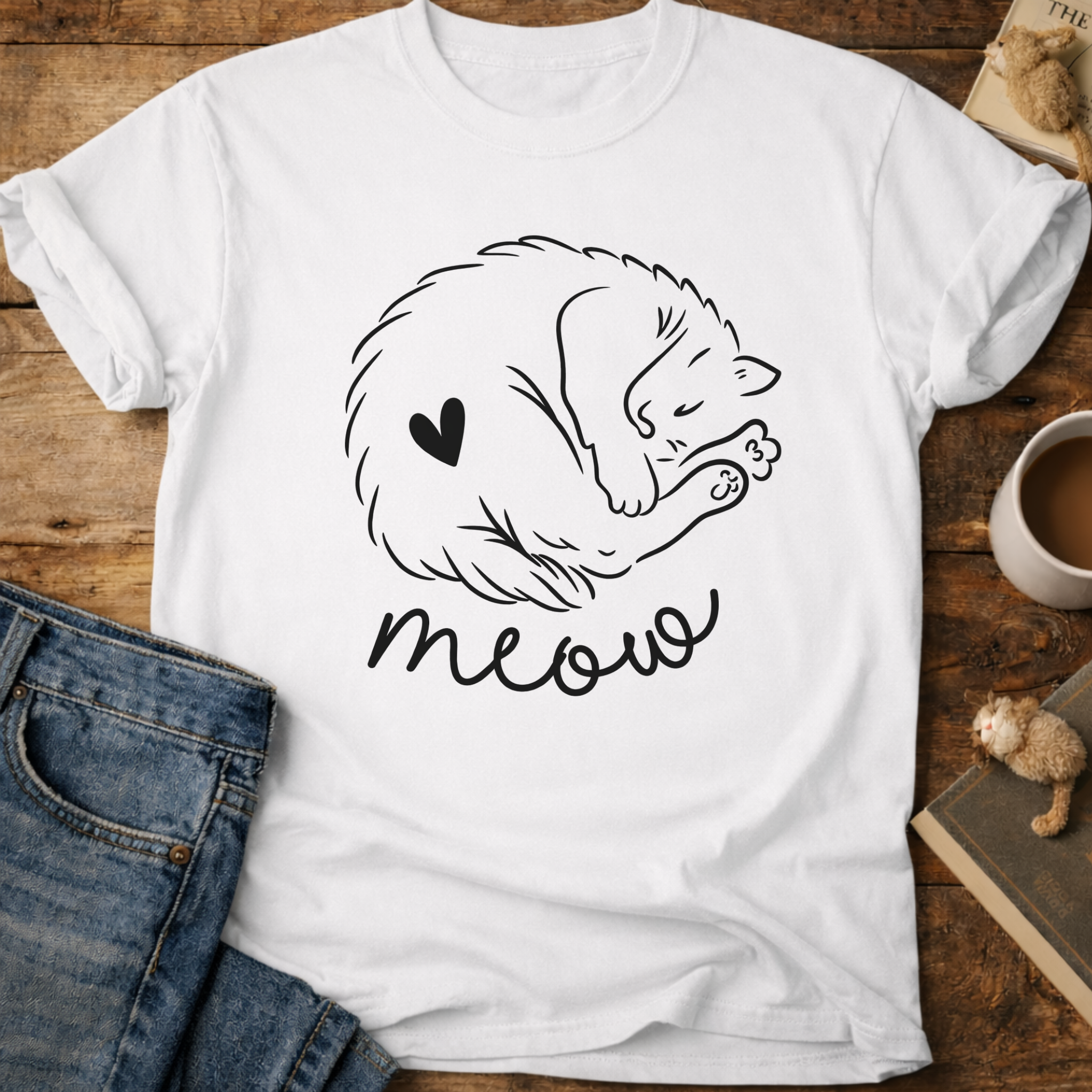 Sleeping Kitty T-Shirt
