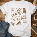 Cowboy Cats Graphic T-Shirt