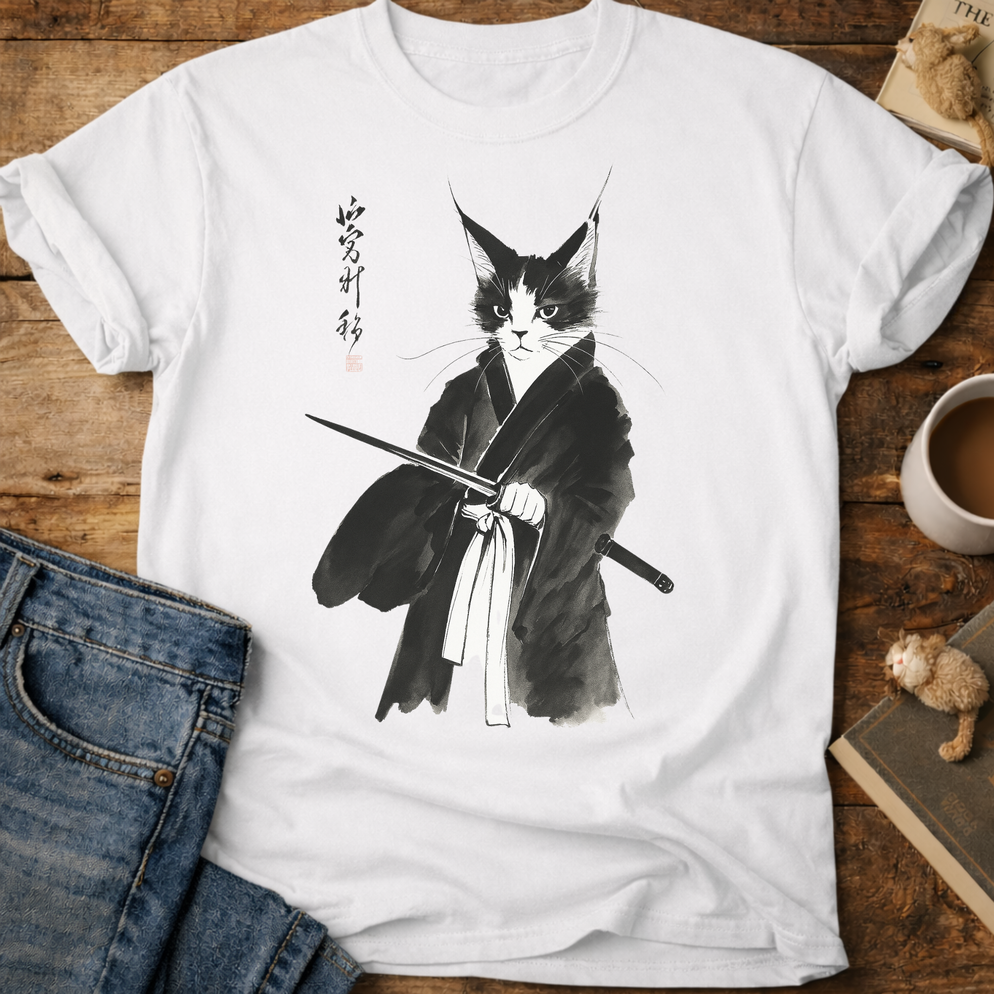 Samurai Cat T-Shirt