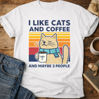 I Like Cats And Coffee T-Shirt