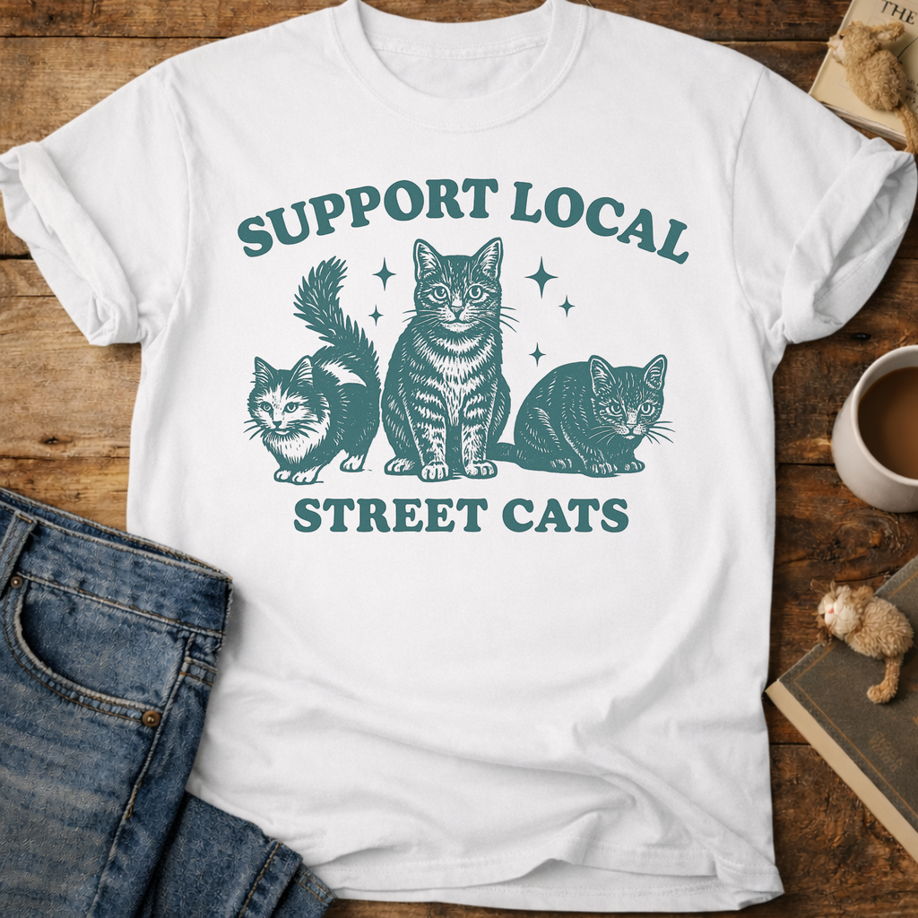 Support Local Street Cats T-Shirt