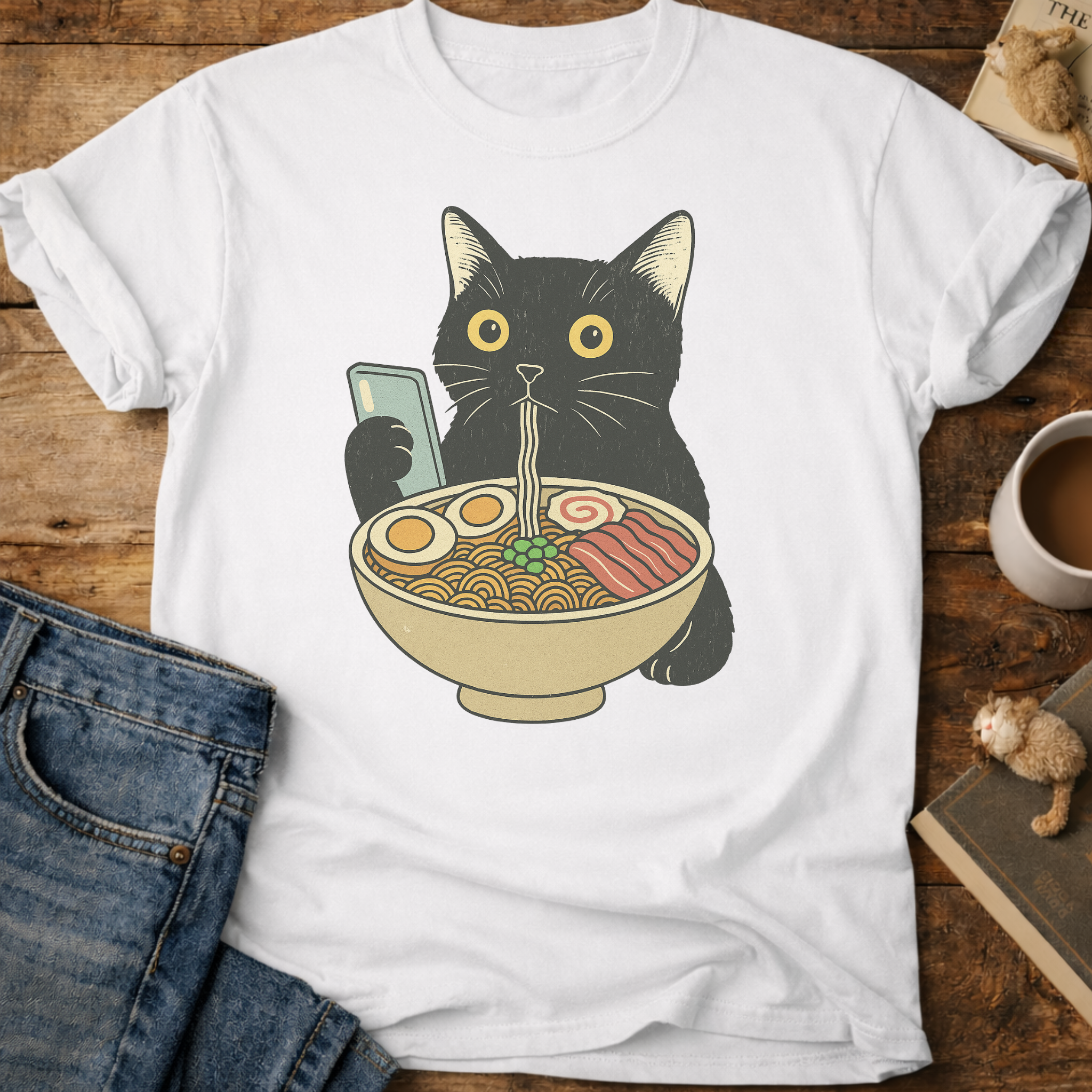 Ramen Date Cat T-Shirt