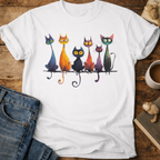 Whimsical Cats T-Shirt